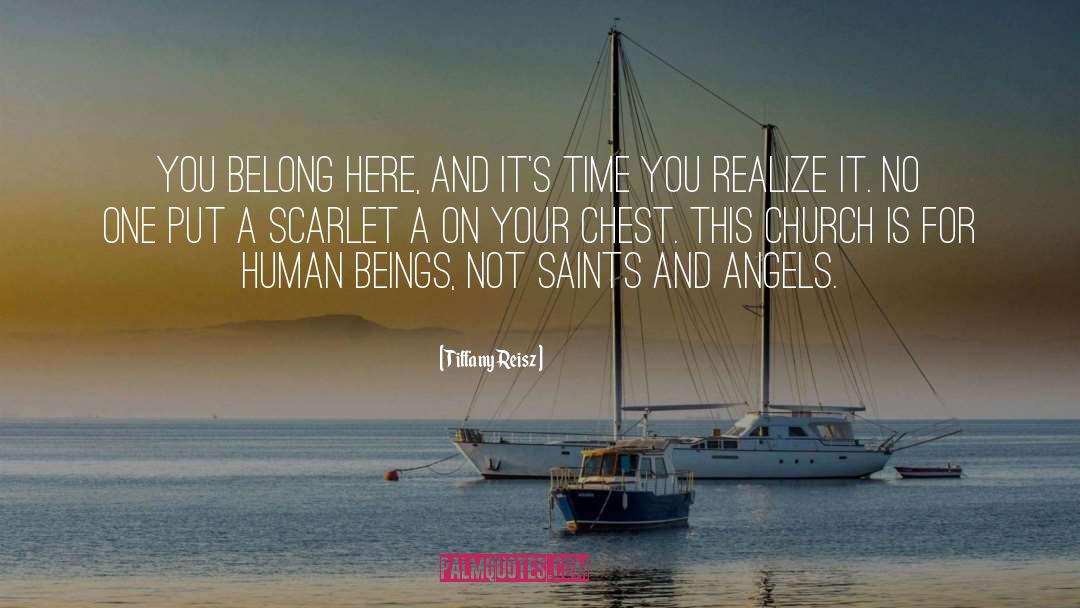 Tiffany Reisz Quotes: You belong here, and it's