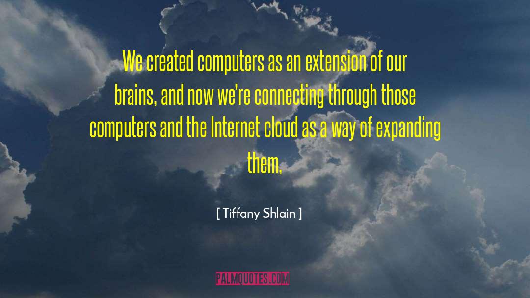 Tiffany Shlain Quotes: We created computers as an