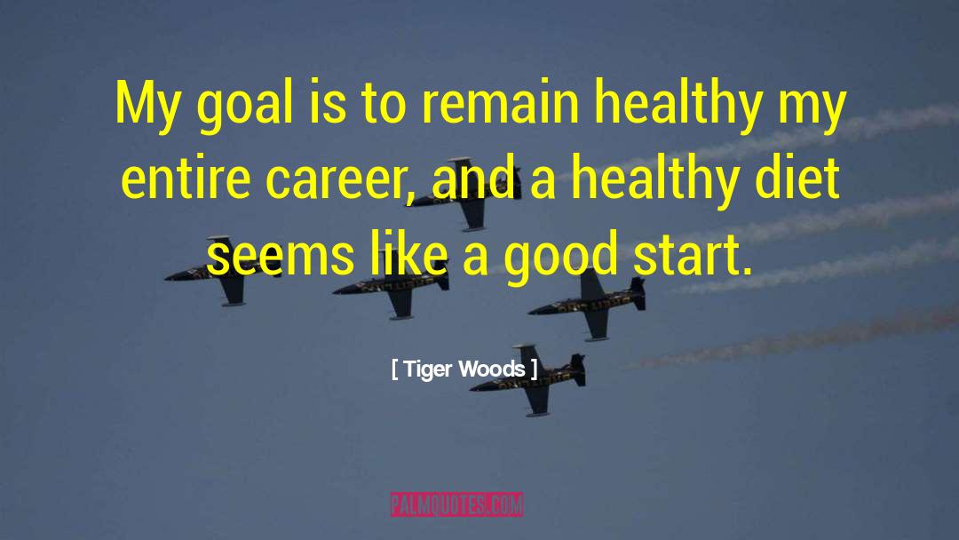 Tiger Woods Quotes: My goal is to remain