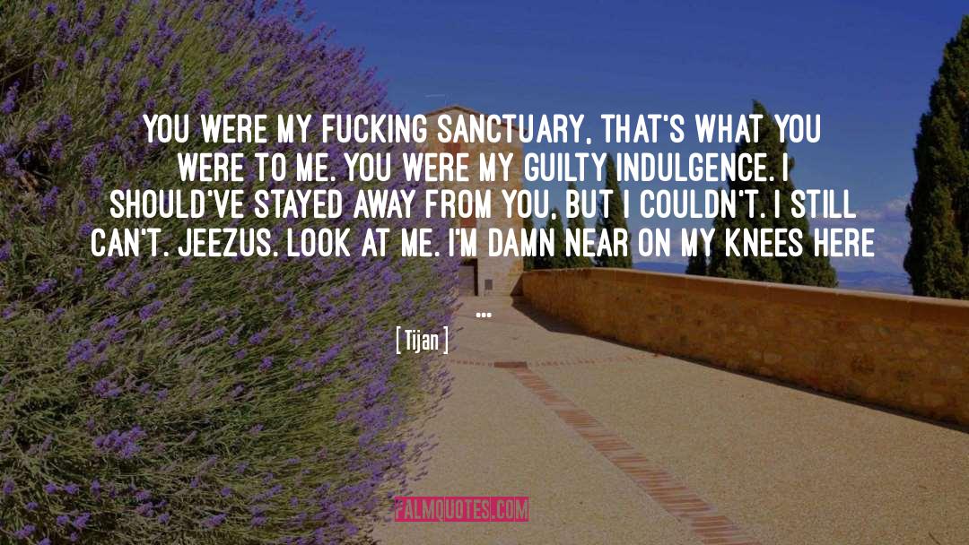 Tijan Quotes: You were my fucking sanctuary,