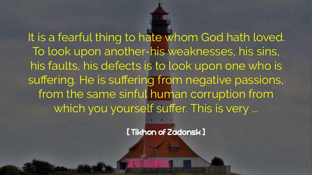 Tikhon Of Zadonsk Quotes: It is a fearful thing