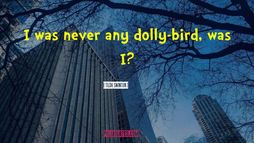 Tilda Swinton Quotes: I was never any dolly-bird,
