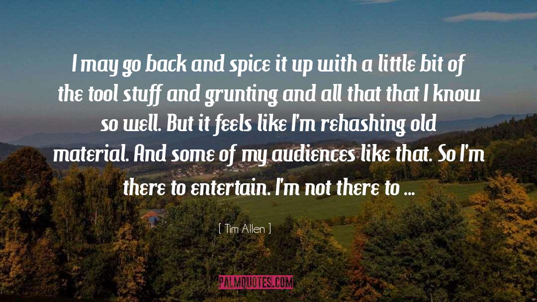 Tim Allen Quotes: I may go back and