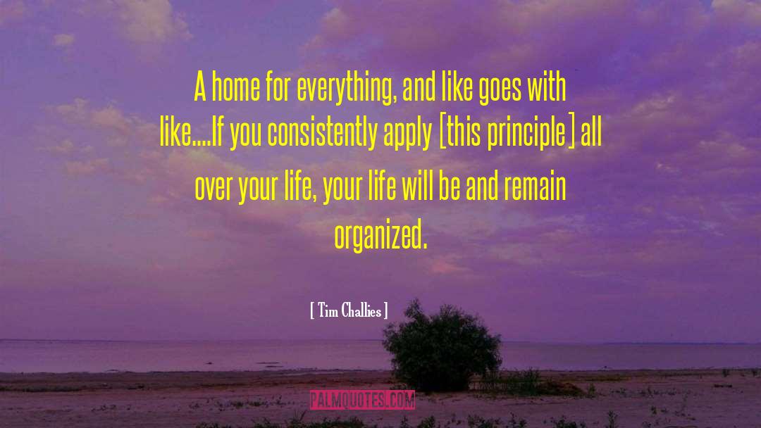 Tim Challies Quotes: A home for everything, and