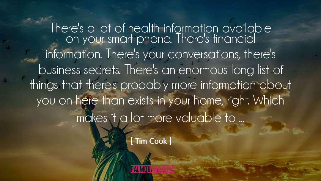 Tim Cook Quotes: There's a lot of health