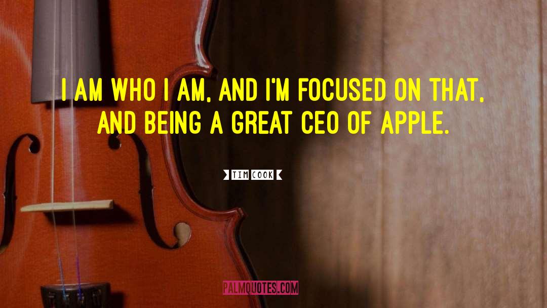 Tim Cook Quotes: I am who I am,
