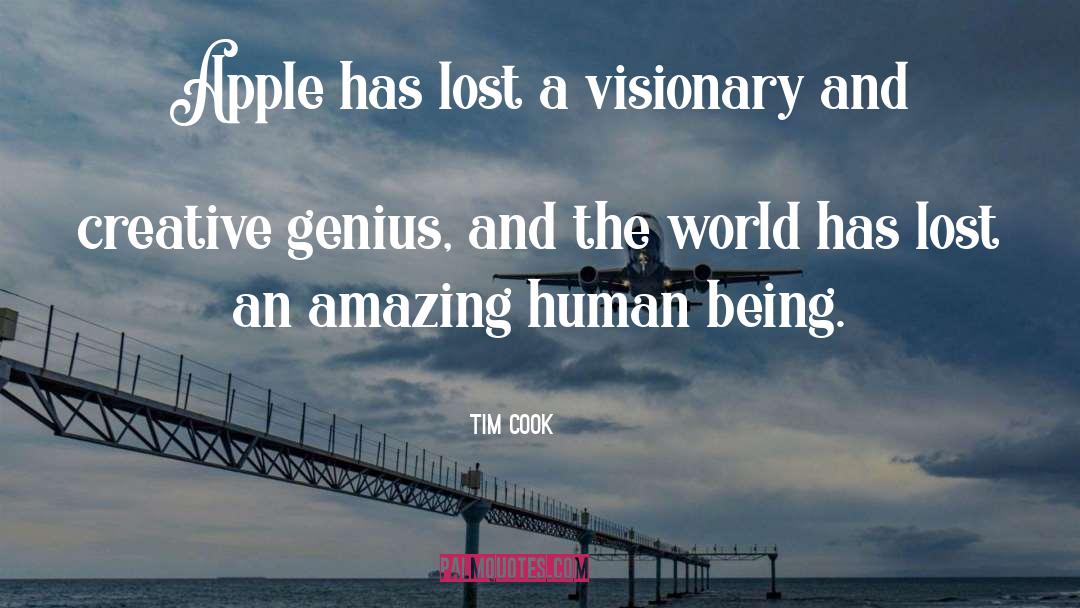 Tim Cook Quotes: Apple has lost a visionary