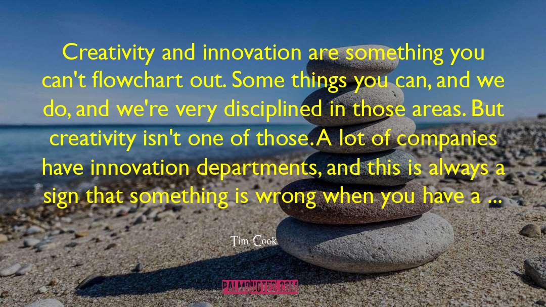 Tim Cook Quotes: Creativity and innovation are something