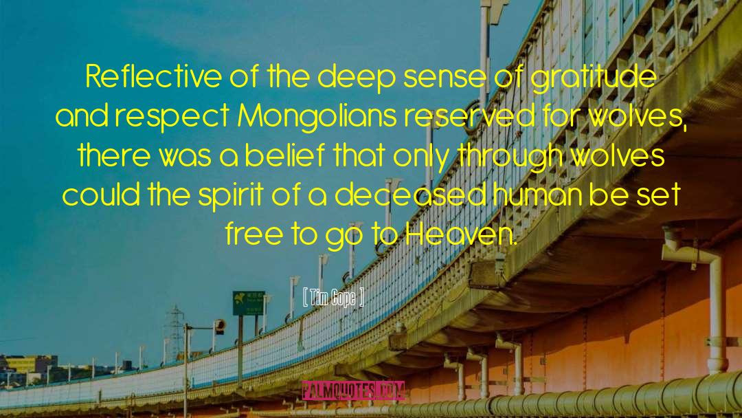 Tim Cope Quotes: Reflective of the deep sense