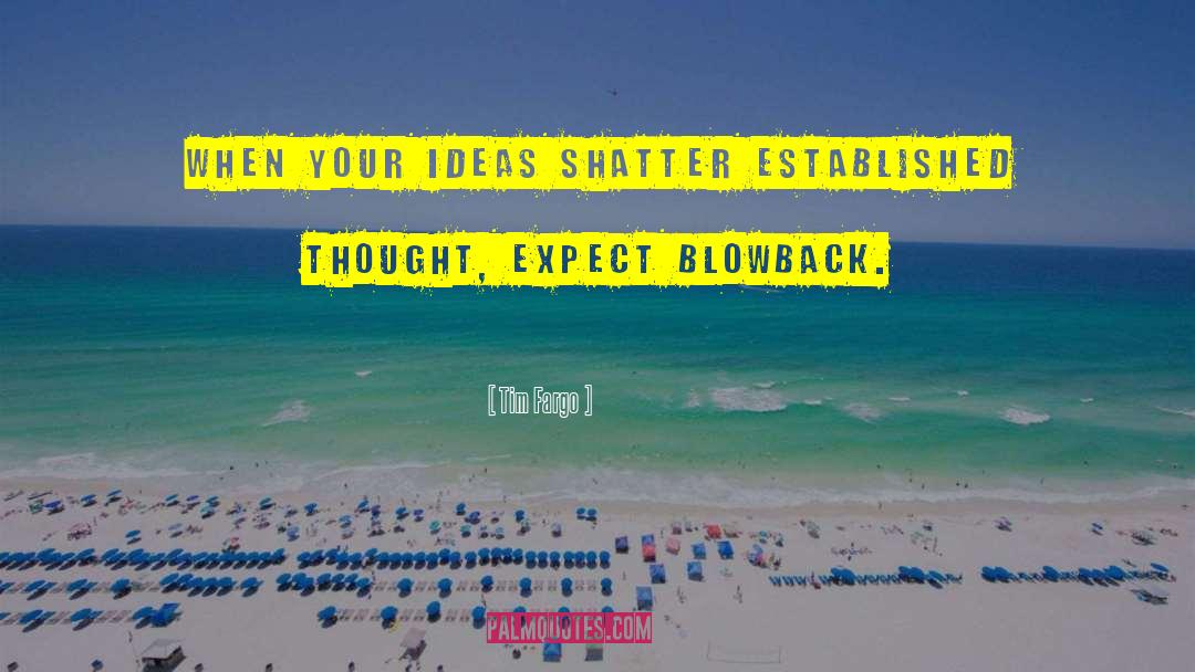 Tim Fargo Quotes: When your ideas shatter established