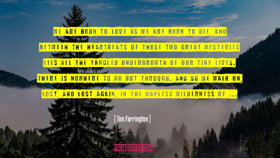 Tim Farrington Quotes: We are born to love