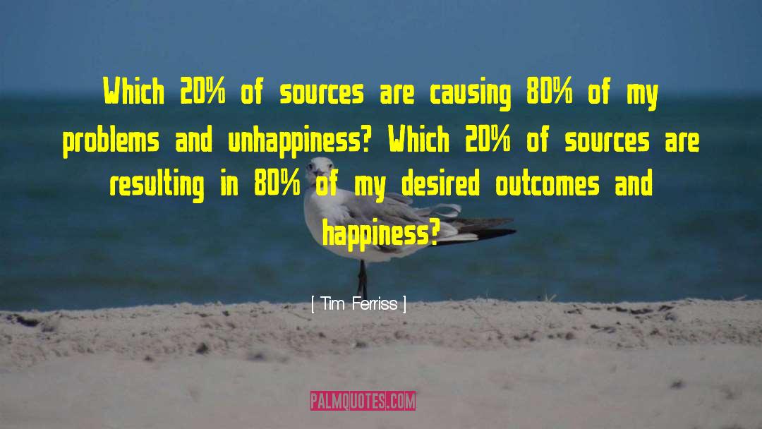 Tim Ferriss Quotes: Which 20% of sources are