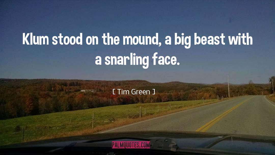 Tim Green Quotes: Klum stood on the mound,
