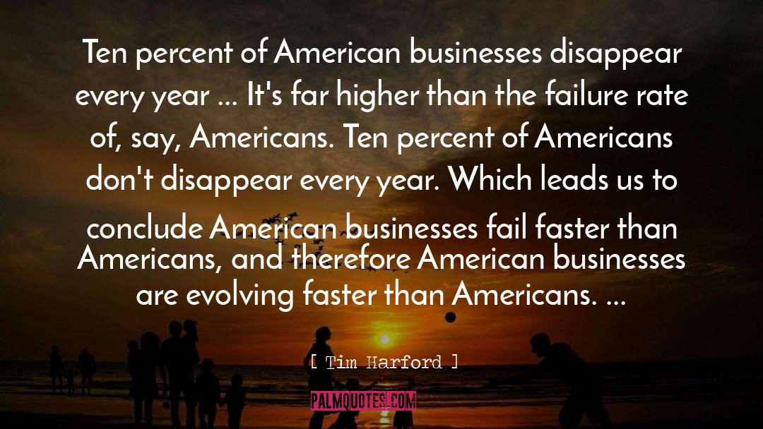 Tim Harford Quotes: Ten percent of American businesses