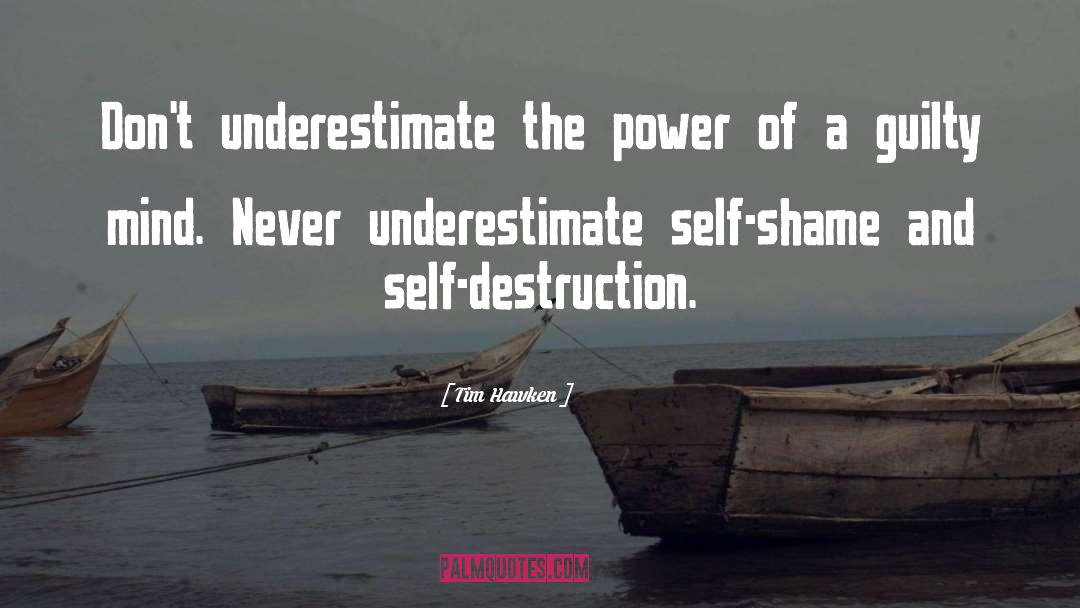 Tim Hawken Quotes: Don't underestimate the power of