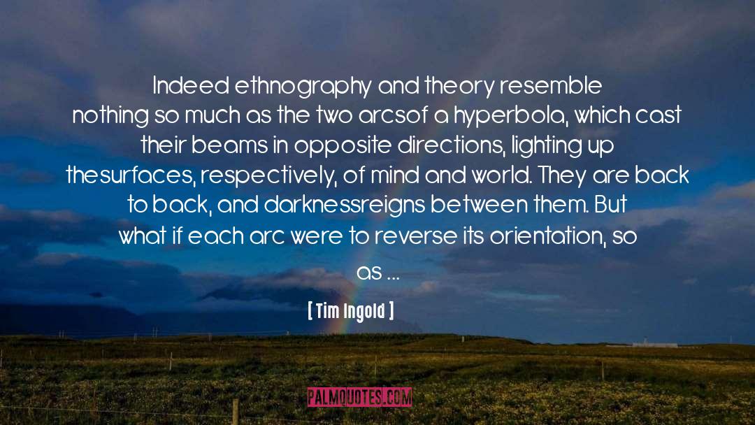 Tim Ingold Quotes: Indeed ethnography and theory resemble