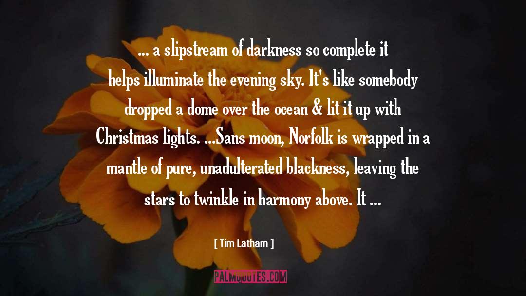 Tim Latham Quotes: ... a slipstream of darkness