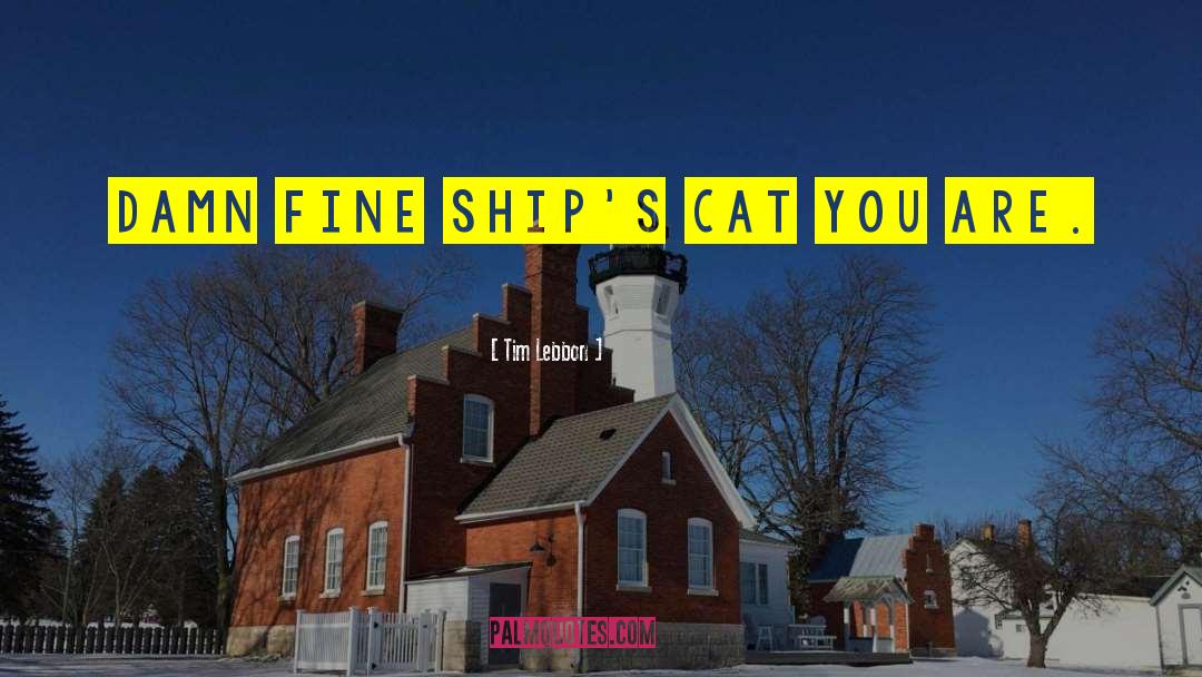 Tim Lebbon Quotes: Damn fine ship's cat you