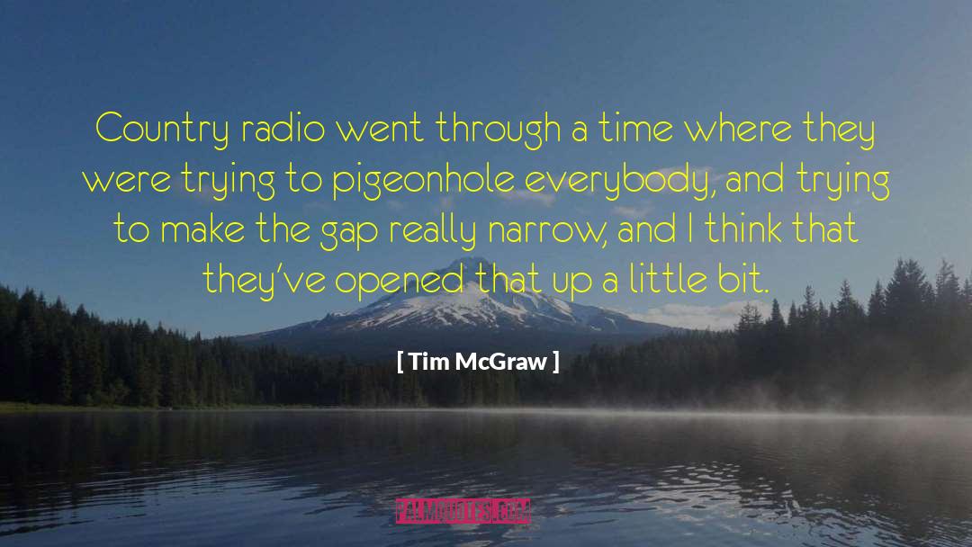 Tim McGraw Quotes: Country radio went through a