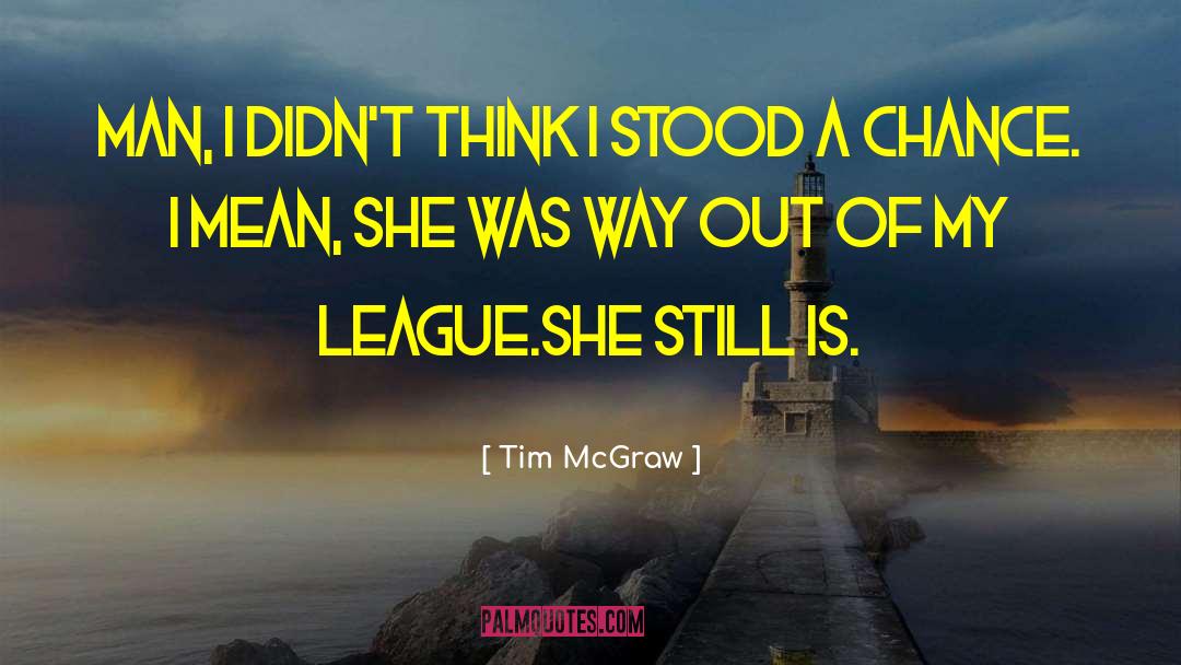 Tim McGraw Quotes: Man, I didn't think I