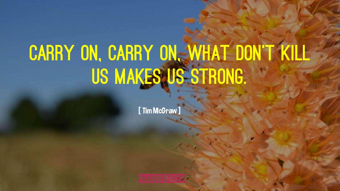 Tim McGraw Quotes: Carry on, carry on, what