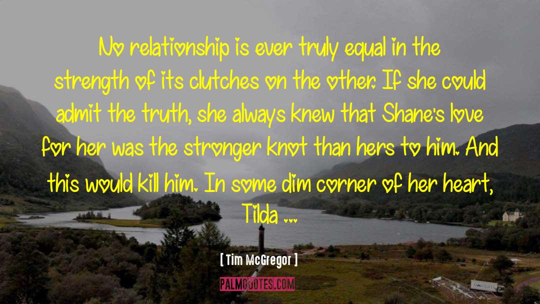 Tim McGregor Quotes: No relationship is ever truly