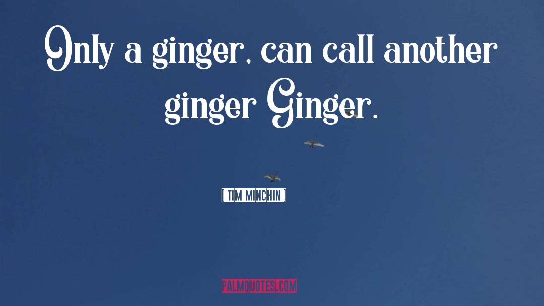 Tim Minchin Quotes: Only a ginger, can call