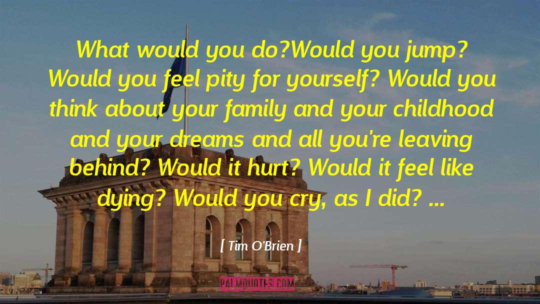 Tim O'Brien Quotes: What would you do?<br>Would you