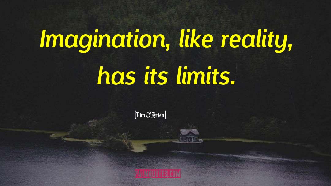 Tim O'Brien Quotes: Imagination, like reality, has its