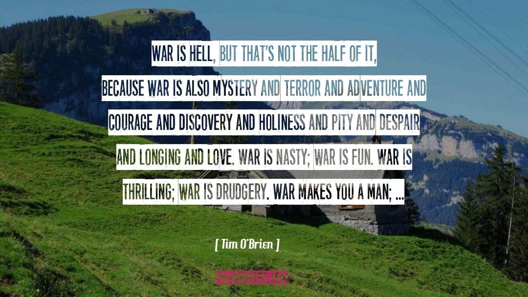 Tim O'Brien Quotes: War is hell, but that's