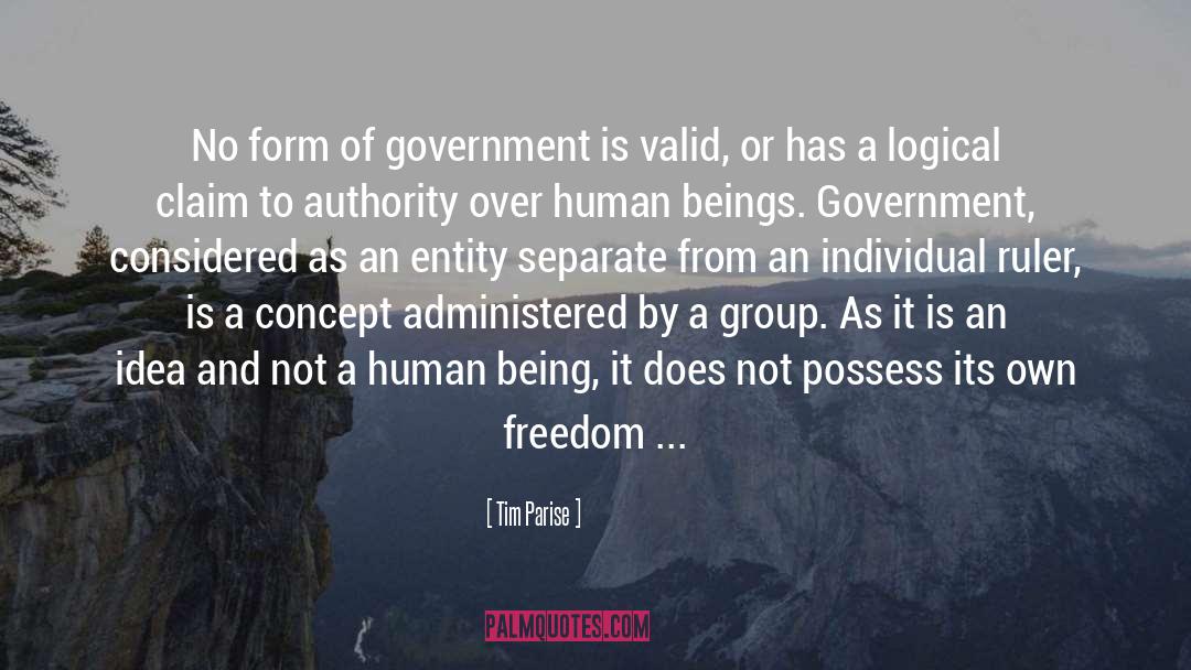 Tim Parise Quotes: No form of government is