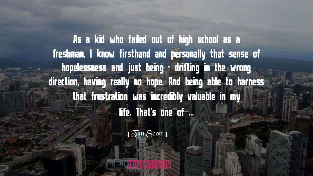 Tim Scott Quotes: As a kid who failed