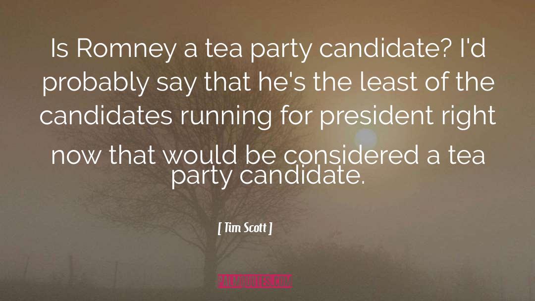 Tim Scott Quotes: Is Romney a tea party