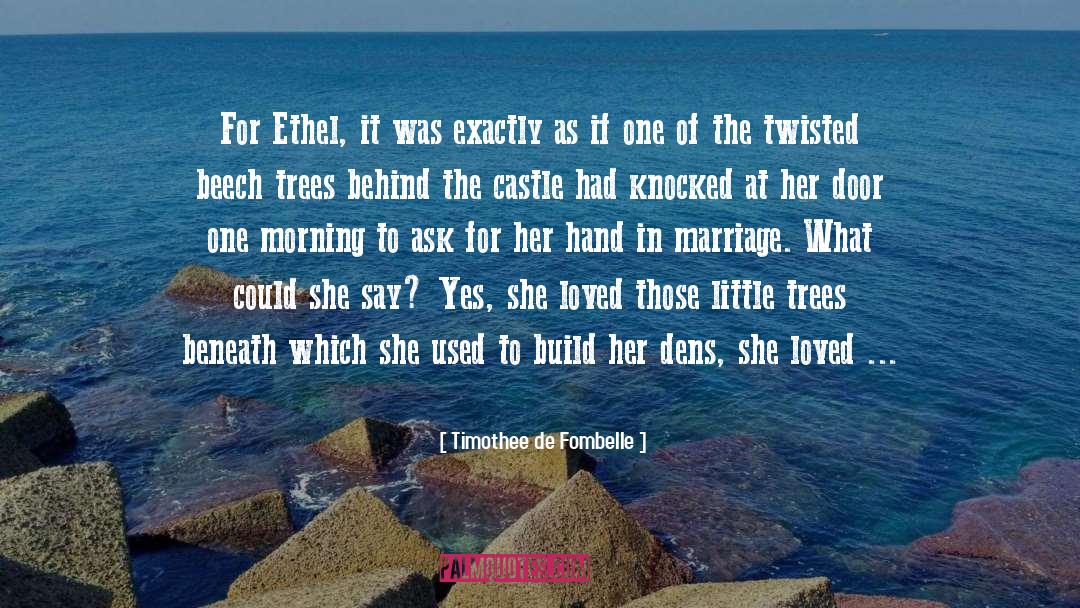 Timothee De Fombelle Quotes: For Ethel, it was exactly