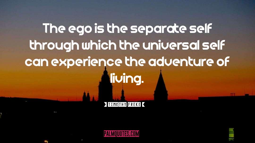 Timothy Freke Quotes: The ego is the separate