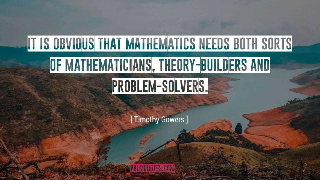 Timothy Gowers Quotes: It is obvious that mathematics