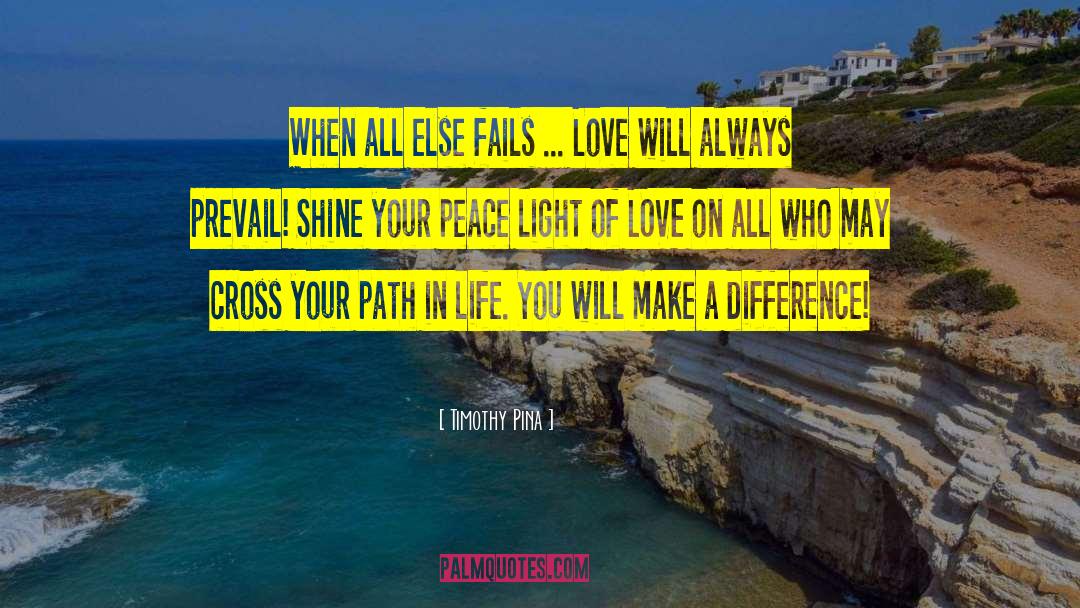 Timothy Pina Quotes: When all else fails ...