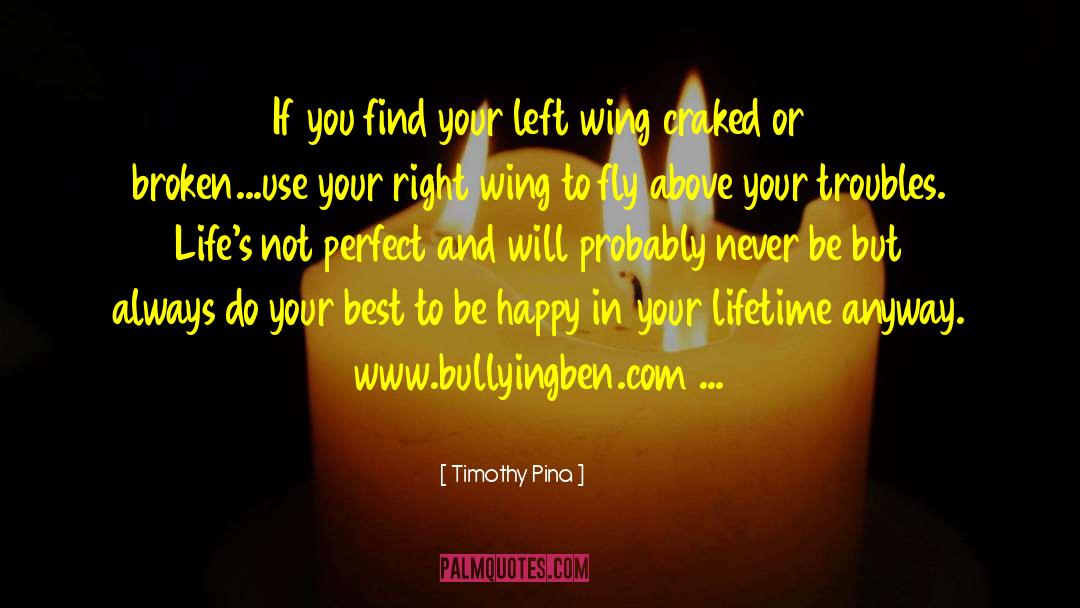 Timothy Pina Quotes: If you find your left