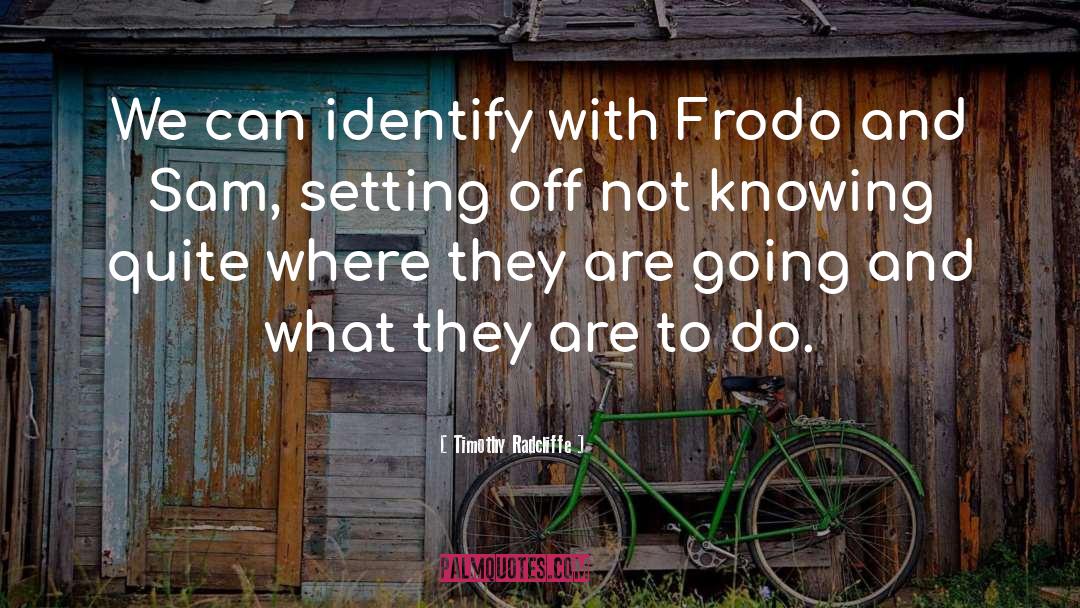 Timothy Radcliffe Quotes: We can identify with Frodo