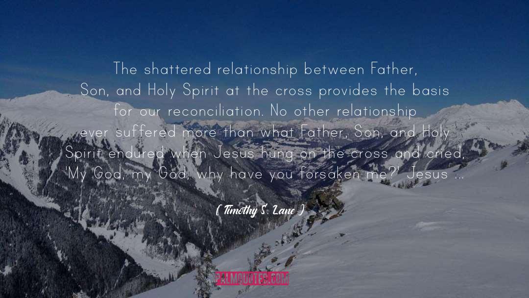 Timothy S. Lane Quotes: The shattered relationship between Father,