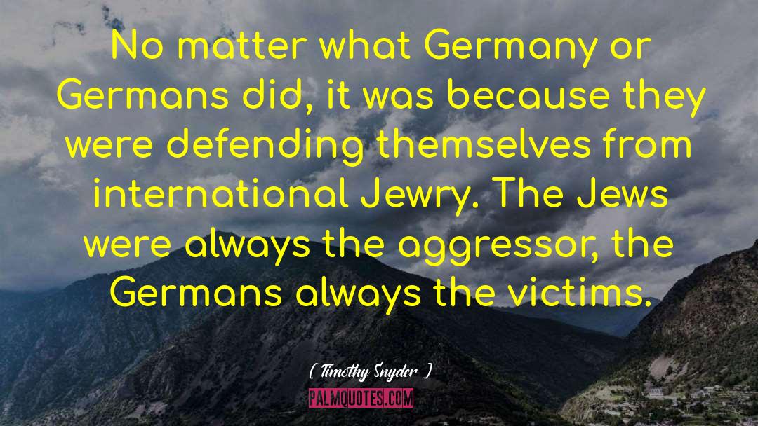 Timothy Snyder Quotes: No matter what Germany or