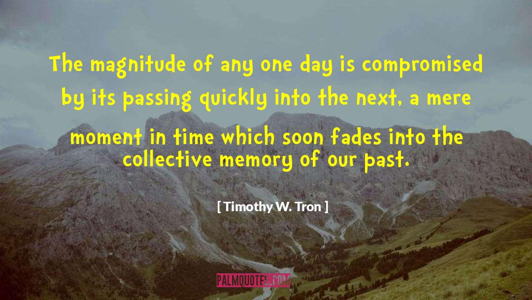Timothy W. Tron Quotes: The magnitude of any one