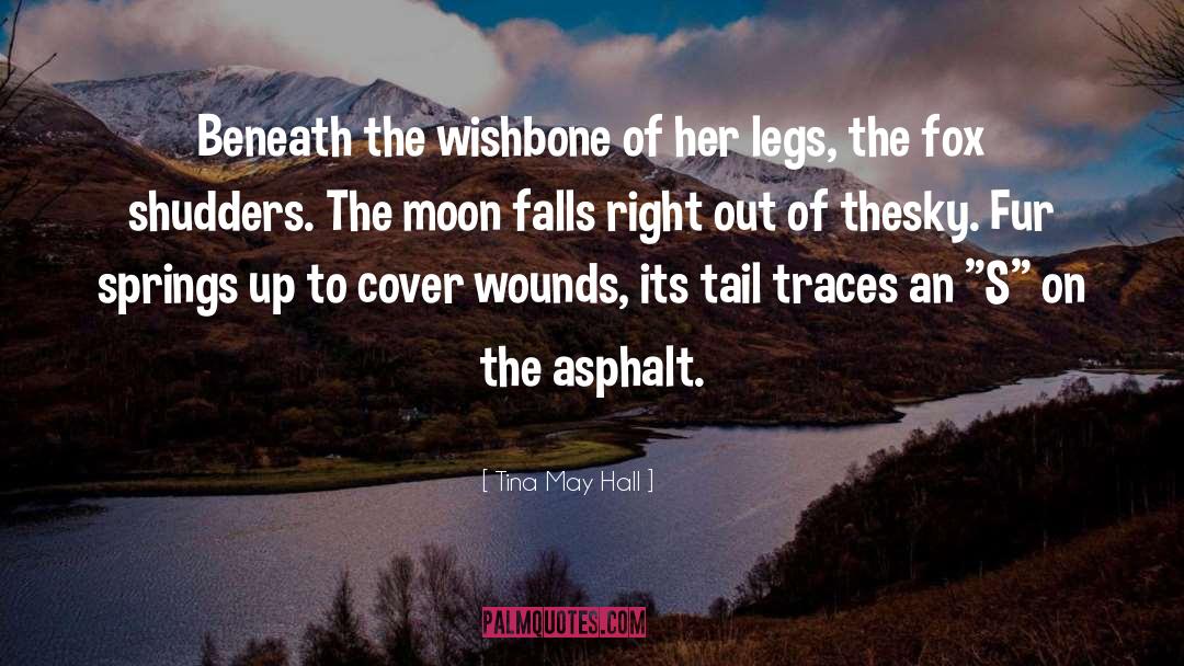 Tina May Hall Quotes: Beneath the wishbone of her
