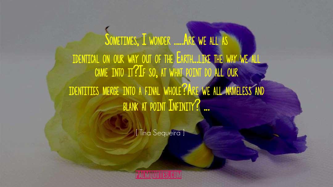 Tina Sequeira Quotes: Sometimes, I wonder .....<br /><br