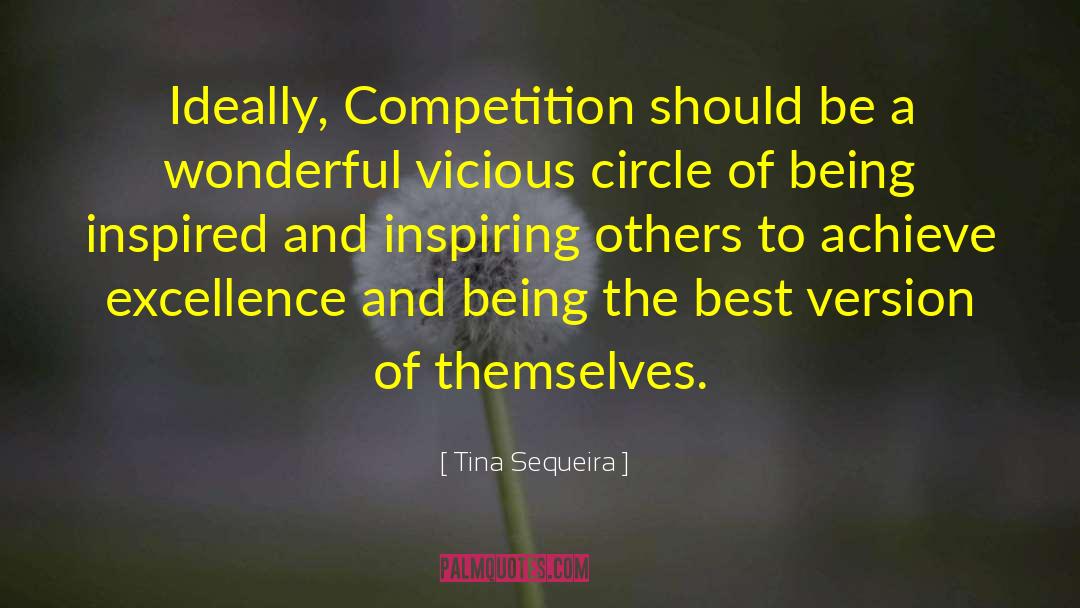 Tina Sequeira Quotes: Ideally, Competition should be a