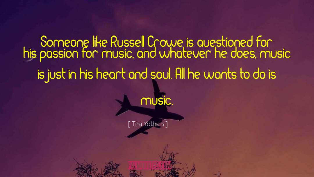 Tina Yothers Quotes: Someone like Russell Crowe is