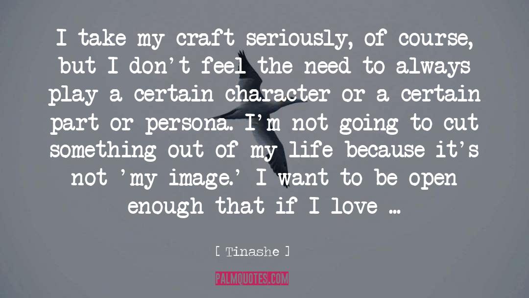 Tinashe Quotes: I take my craft seriously,