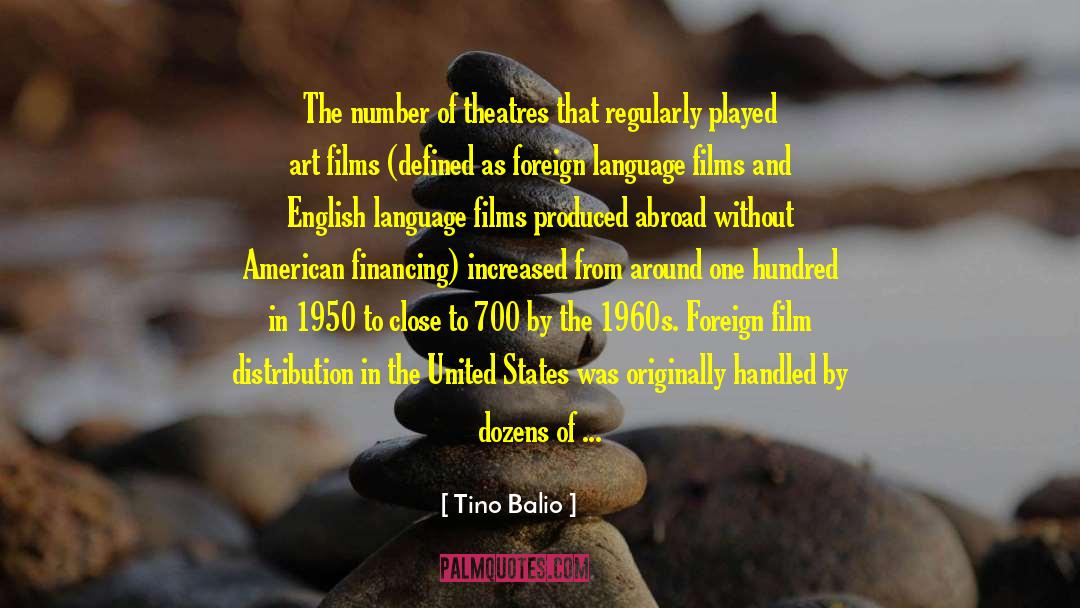 Tino Balio Quotes: The number of theatres that