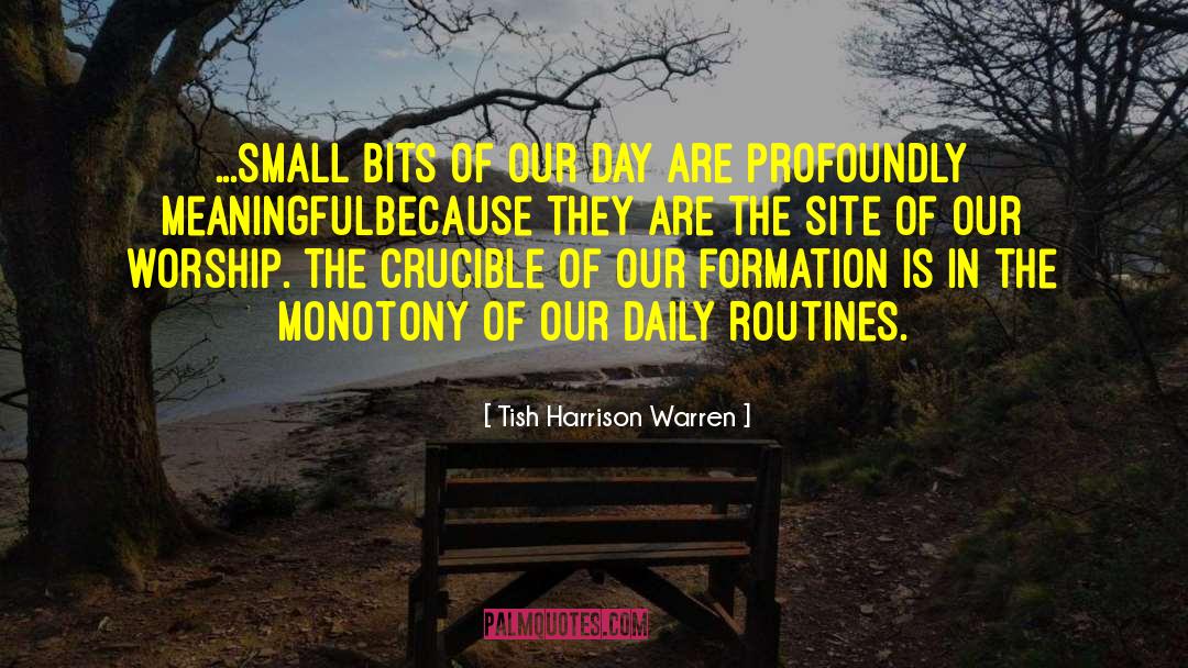 Tish Harrison Warren Quotes: ...small bits of our day