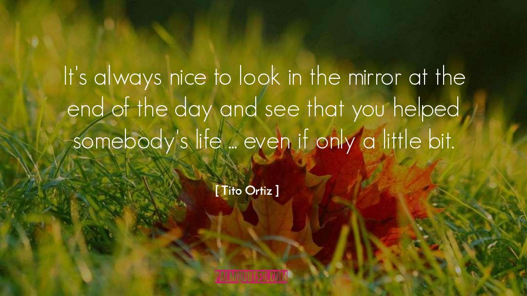 Tito Ortiz Quotes: It's always nice to look